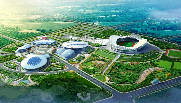 图：第七届世界军人运动会主场馆武汉体育中心