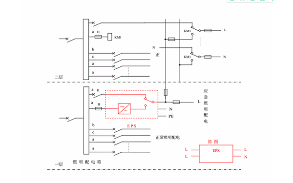图：单相双输入单相输入共多层接线图